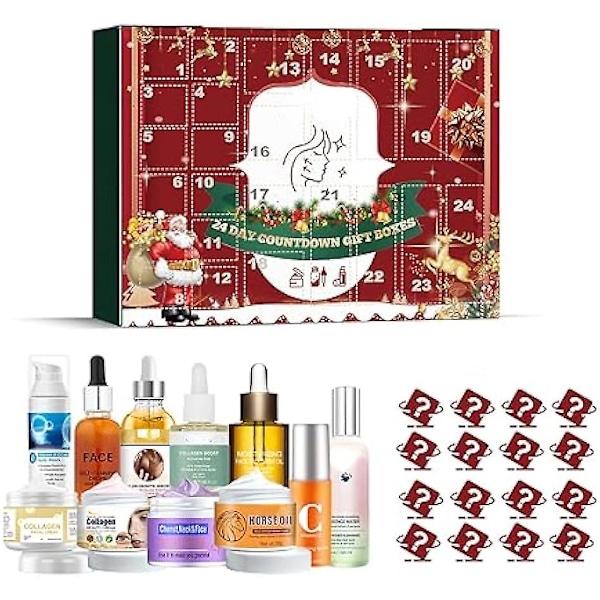 Advent Calendar 2023 Christmas 24 Day Countdown Calendar Gift, Beauty Care Box Christmas Advent Calendar, Gift for Girl Women