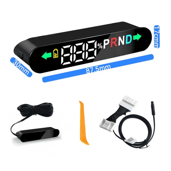 Vinduesdisplay til Tesla Model 3 Model Y Bil Digital Kørecomputer Display Speedometer Dør Åben Påmindelse 19-22model3/Y