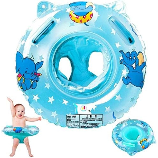 Baby, inflatable swimming ring with float