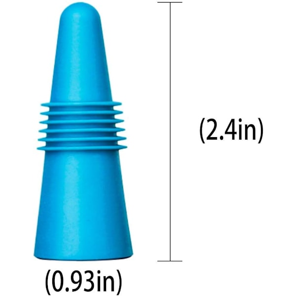 10 kappaleen viinipullon sulkijat, uudelleenkäytettävät silikonitulpat juomapulloille