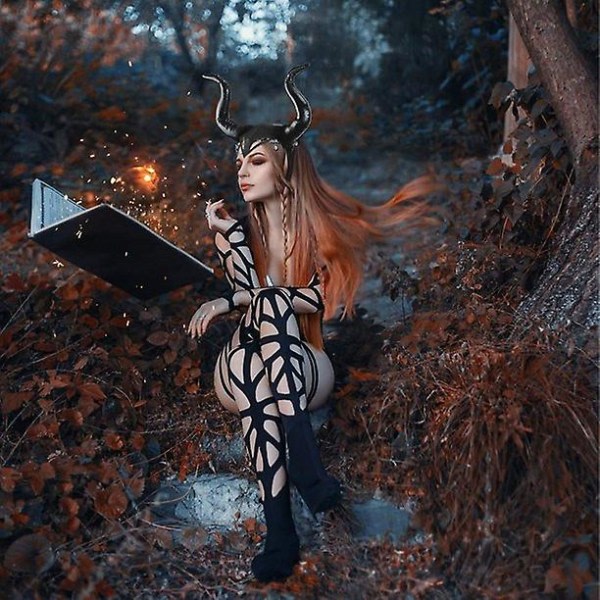 Halloween Djævle Horn Hovedbeklædning Gotisk Cosplay Simulering Horn Hovedbeklædning til Cosplay Kostume Horn