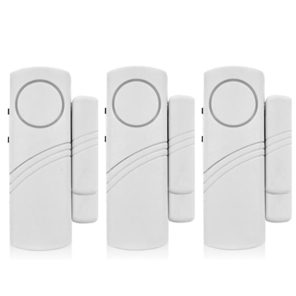 3pcs Simple Anti-theft Door and Window Alarm Wireless Home Security Alarm Magnetic Triggered Door Alarm for Home Security