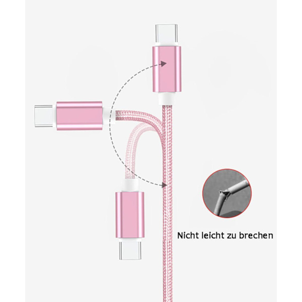 iPhone ladekabel, 1m hurtigladekabel nylon for iPhone 13 12 Pro