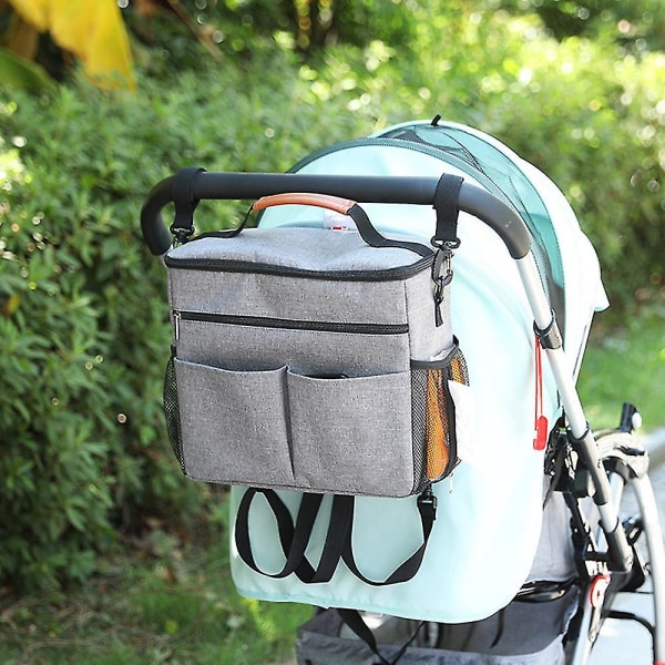 Hængepose til baby Fortykket alufolie Isoleringspose Multifunktionel rygsæk