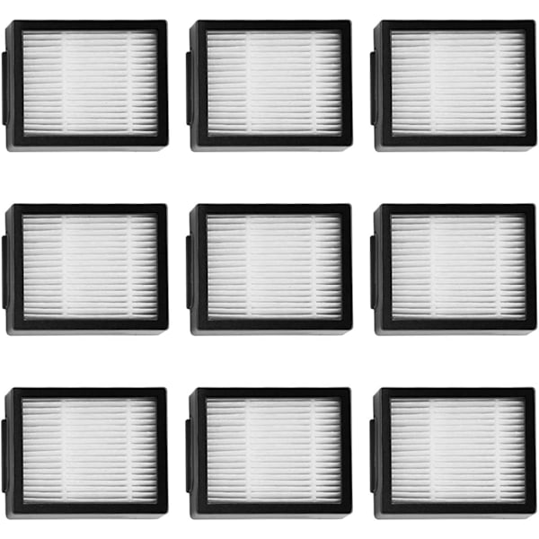 Filtersett for Roomba E5/i7 iRobot erstatningsfilter Roomba E5 E6 i7 i7+ Plus erstatning for 9 HEPA-filtre