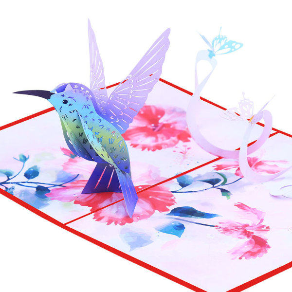 Hummingbird Pop Up Card Mother's Day Greeting Card for Mom or W