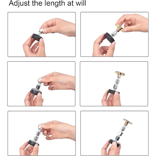Sänggavel Stopper Set om 4 Metall Sängram Anti Shake Verktyg Sänggavel Väggfäste Konsoler Justerbar Gängad Sängram Anti Shake Verktyg för Säng