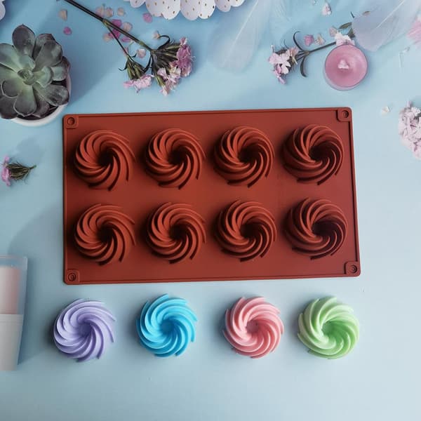 Silikon Julekakeform Gjenbrukbar Brioche Pan Bakeform 3-Dels Sett