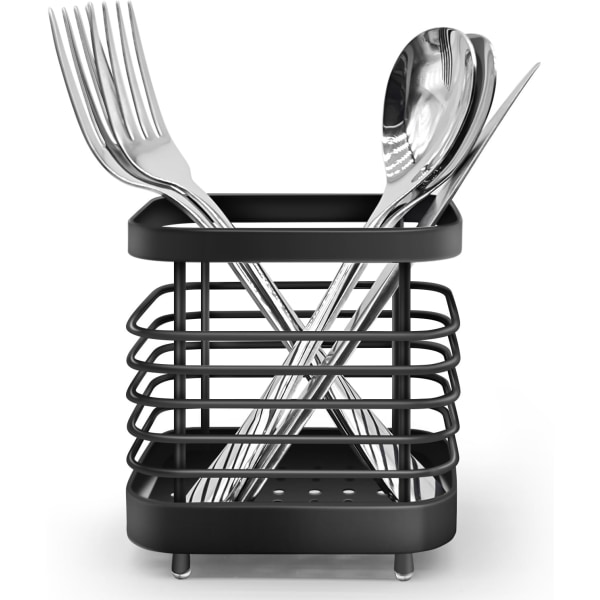 Rustfritt Stål Bestikkavløp Sink Caddy, Rustfri Sink Tidy Kjøkken Sink Organizer