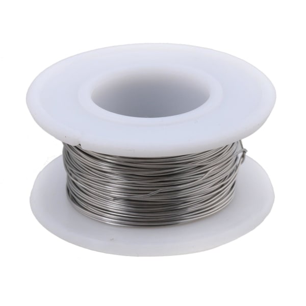 20M 2080 Nichrome Wire 0,4 mm Dia Varmetråd Motstandsledninger Sølv