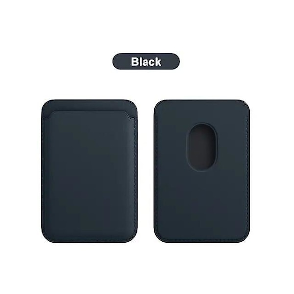 Jaster MagSafe Plånbok Läder Kompatibel För iPhone 14 13 12 11 Pro Max XR XS Max 7 8 Plus RFID Kortfodral Med Magsafe Magnet Black