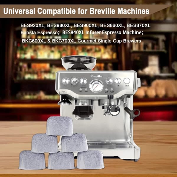 12 pakkauksen yhteensopivat hiilivesisuodattimen vaihdot Breville BWF100 -kahvinkeittimen vedensuodattimen vaihtoihin