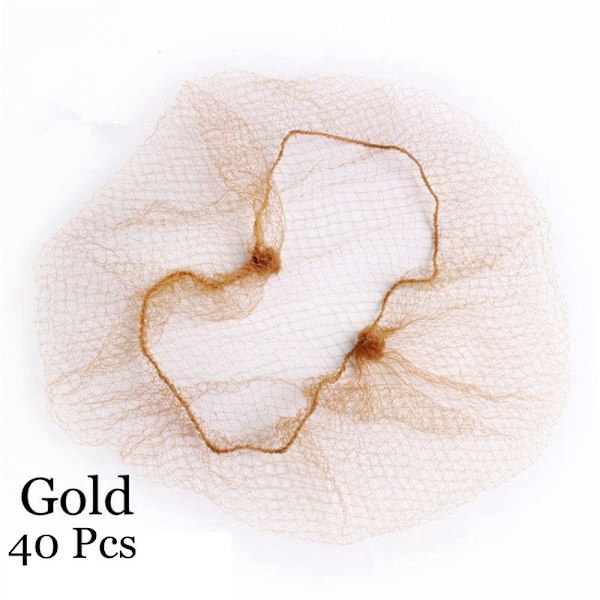 20/40 stk Usynlige Hårnett Fine Net Wignet gull gold 40 Pcs