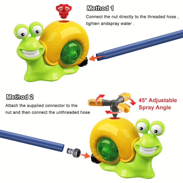Roterende Vandspreder Udendørs Snail 2in1