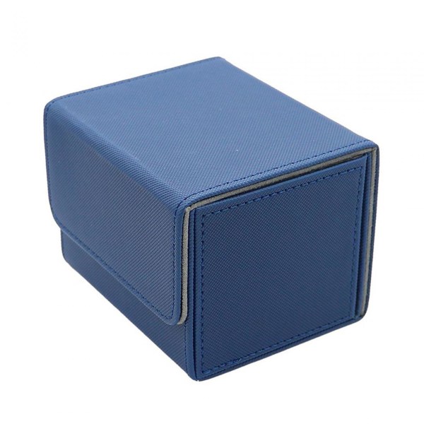 Deck Box Opbevaringsholder Praktiske kort Deck Game Box til fodboldkort Baseballkort Blå