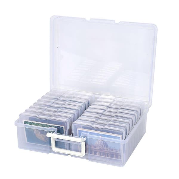 1 Set Photo Storage Box Photo Organizer Storage Photo Box Photo Container Box
