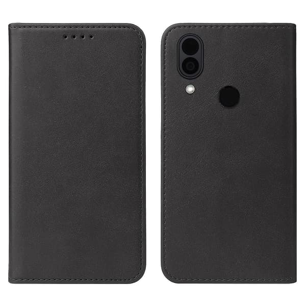 Magnetiskt Läderfodral För Cat S62 Pro Black