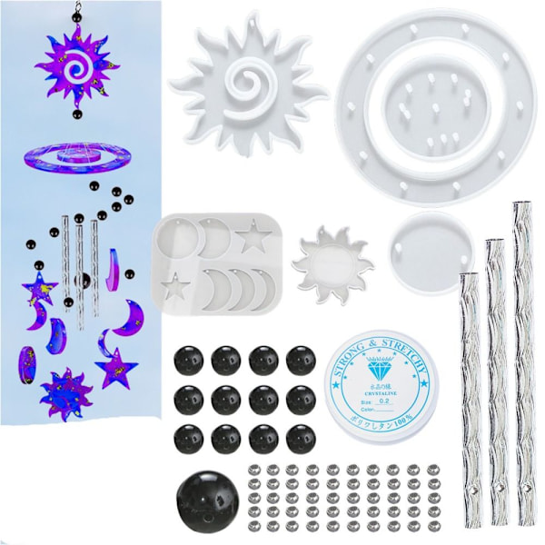 Molds Wind Chimes Molds Kit Epoxy Windchimes