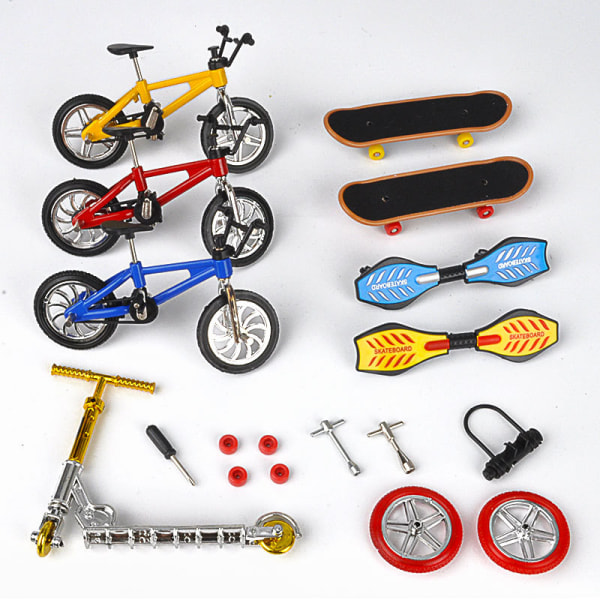 Mini sykkel, 8 finger skateboard, finger sykkel, finger skateboard