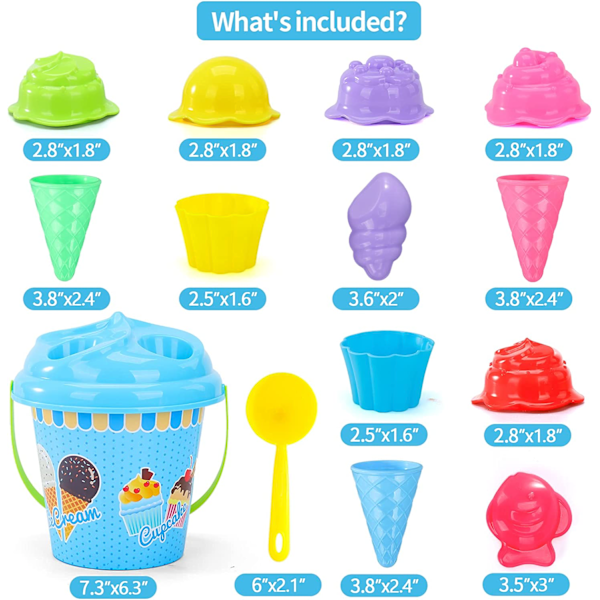 Mænds eksklusive strandlegetøj - sammenklappelig spand 38-delt sæt - strandsæt med sammenklappelig spand og skovl børnegrej Men's-foldable bucket 38 pieces set