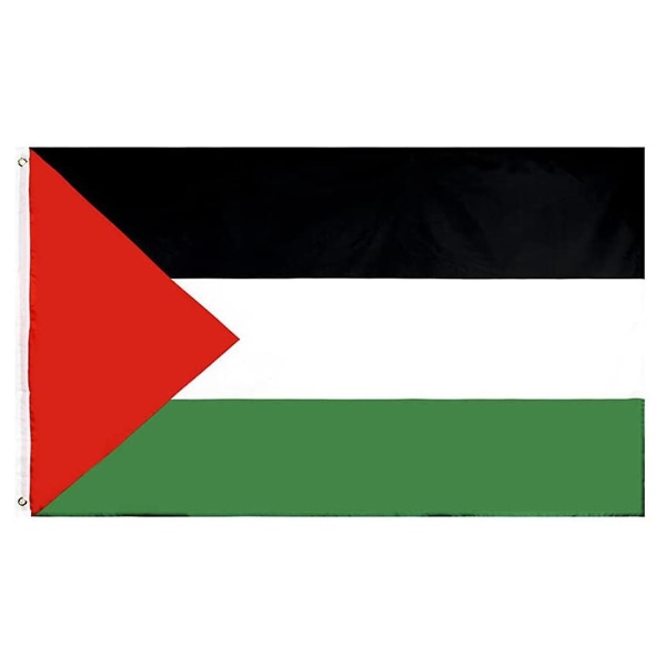 Stort Palæstina-flag Palæstina-flag 5 fod Palæstina-flag Emblem Support Palæstina-fredsflag Letvægts, holdbart - ZCL890