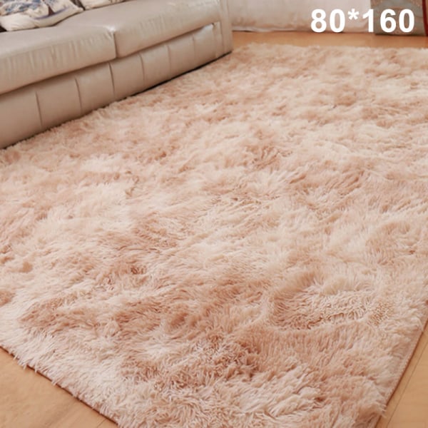 Olohuoneen matto Makuuhuoneen sängyn matto Yksinkertainen moderni kotitalouden lattiamatto Pehmeä monivyöhykekäyttöinen peitto kameli Camel 80cm*160cm