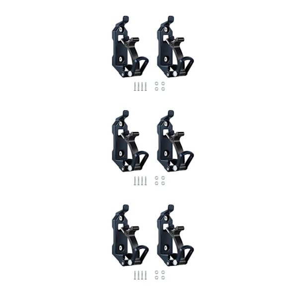 1/2/3 2-pack/parti Fäste för takräcketillbehör Väggfäste Svart Black 3Sets