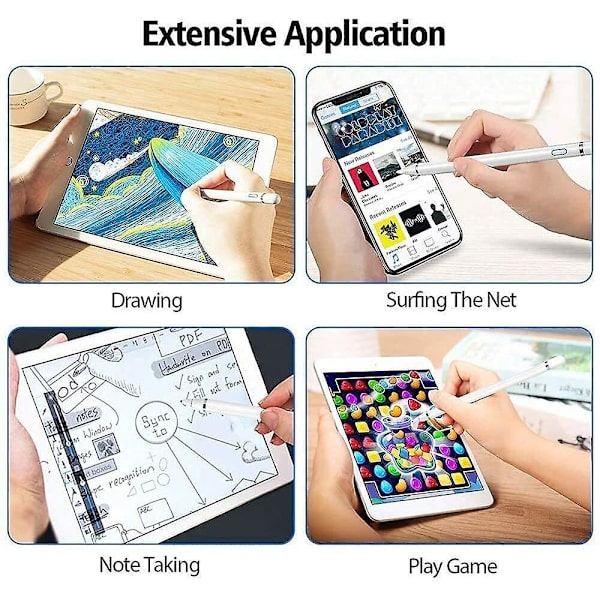 Aktiv stylus pen blyant 1. generation til Apple Ipad Iphone Samsung Tablet Ios