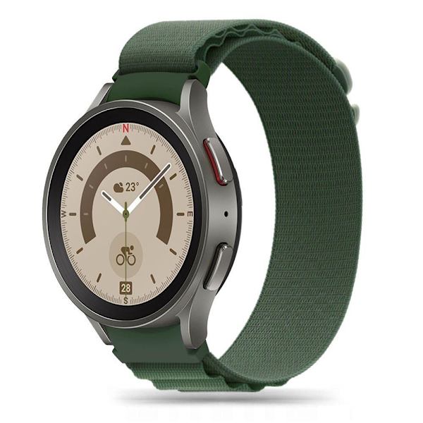 Tech-Protect Galaxy Watch 4/5/5 Pro/6/7/FE Rem  Nylon Pro Militærgrøn