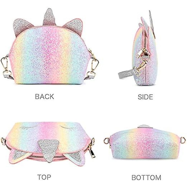 Unicorn Pung Pailletter Crossbody Tasker Børn