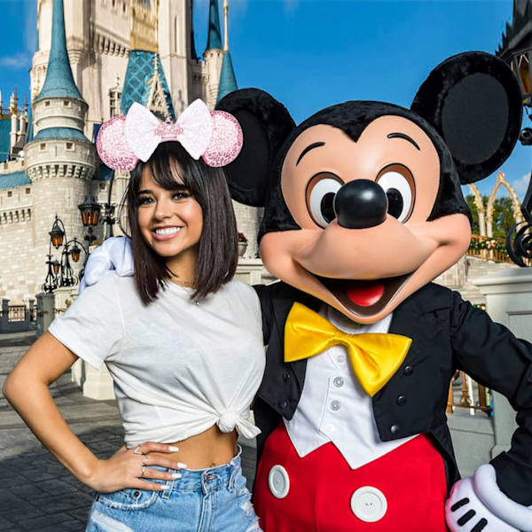 Mickey Mouse-ører, paljettbesatte Mickey Mouse-ører pannebånd for gutter og jenter Halloween og Disney-tur (rosa krone)
