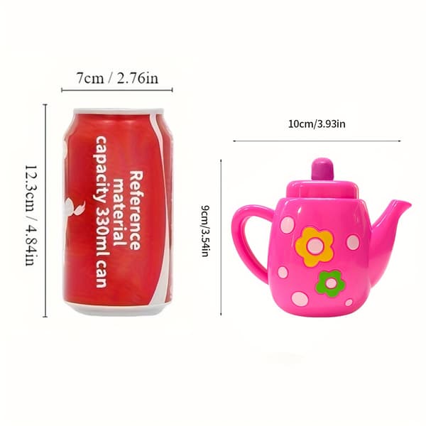 Prinsesse Teselskabssæt til Piger - Leg Tesæt Legetøj til Alderen 3-6 Tea Set