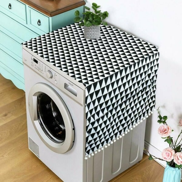 Trekk, Trekk, Vaskemaskintrekk, Trekk til vaskemaskin med oppbevaringsposer 130x55cm (svart trekant)