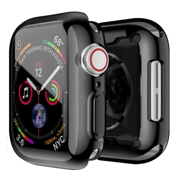 2 st Apple Watch Case Tpu skärmskydd Svart