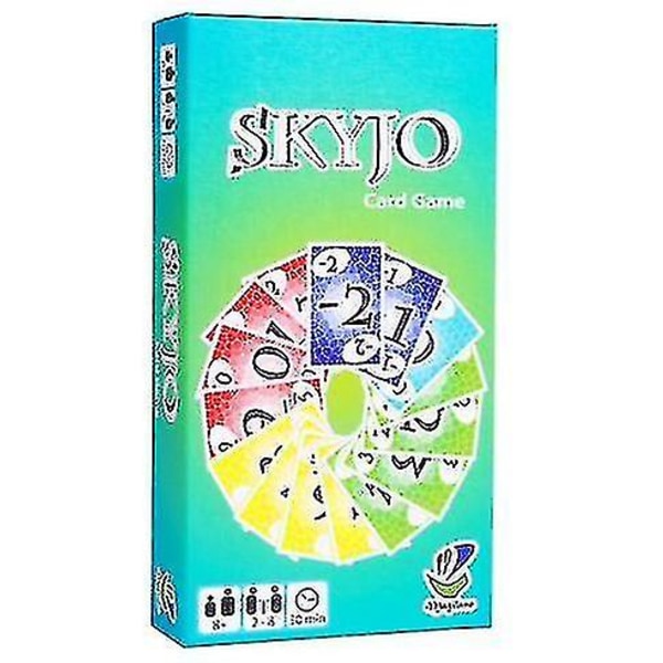 Skyjo-toimintapelikorttipeli aikuisille ja lapsille, hauska lautakorttipeli hauskanpitoon, viihdyttävä, lasten lelulahjat(c)