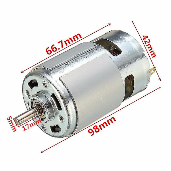 775 Dc 12v-36v 3500-9000rpm Moottori Kuulalaakeri Suuri Vääntömomentti Suuri Teho Alhainen Melu Dc Moottori Tarvikkeet Sähkötarvikkeet--