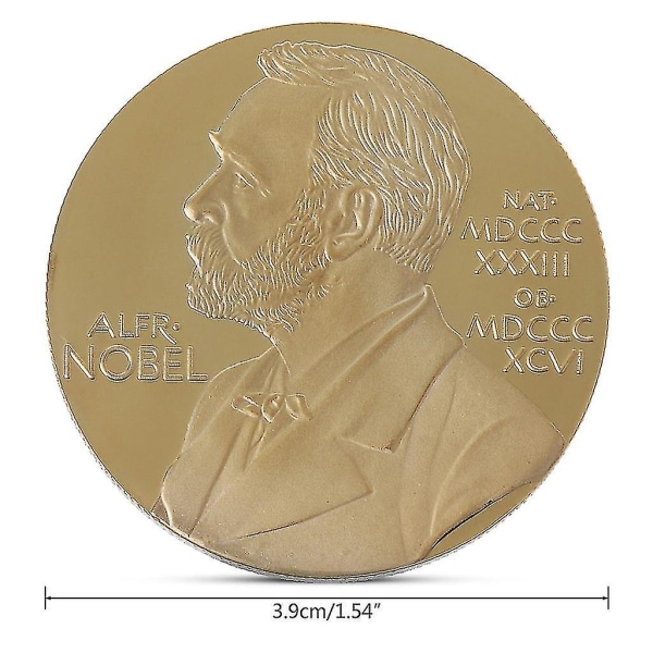 Alfred Bernhard Nobels minnemyntsamling Present Suvenir Art Metal Anti
