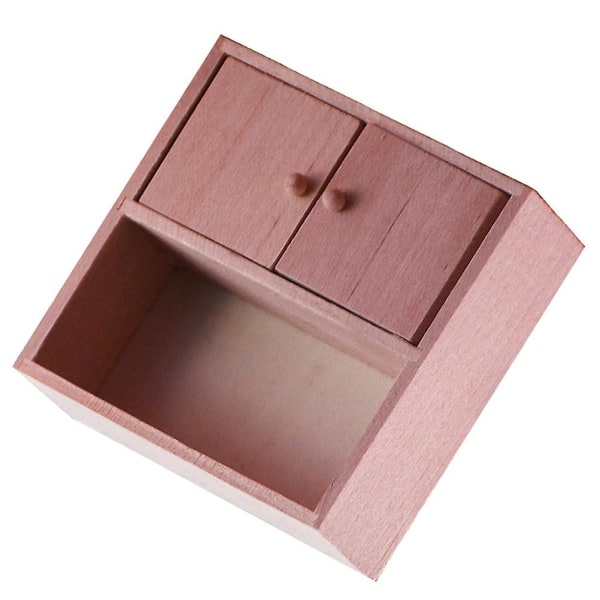 Minihusskabsmodel Miniaturetræskabsmøbler Model 1:12（2.9X7.5X7.5CM)