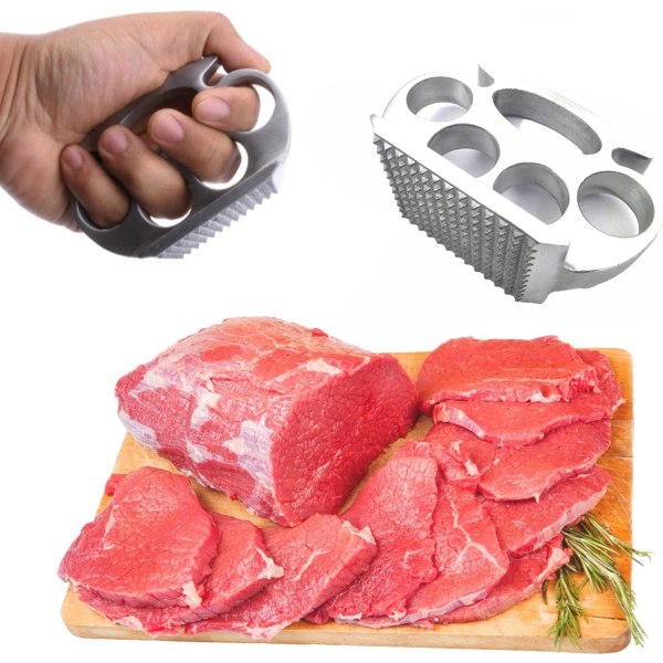 Aluminum steak metal mallet, sturdy and durable meat tenderizer or pounder