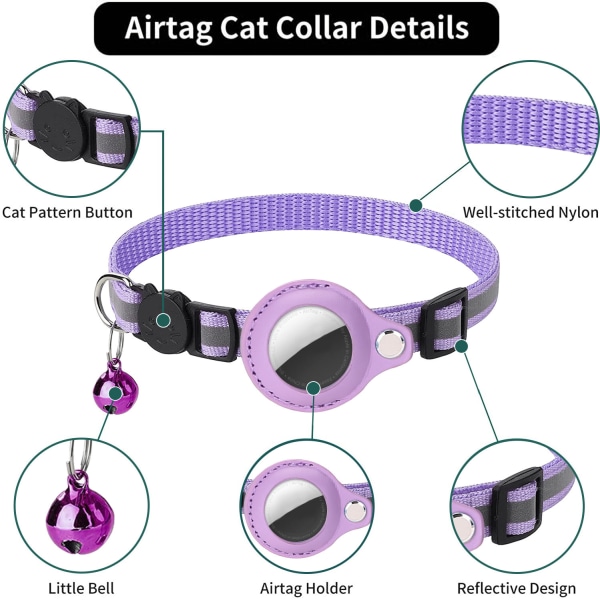 Kjæledyr Smart GPS Tracker Halsbånd Anti-Lost Dog Cat Watch Collar Svart black