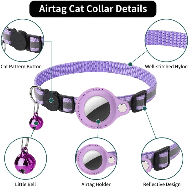 Pet Smart GPS Tracker Halsband Anti-Lost Dog Cat Watch Collar Svart black