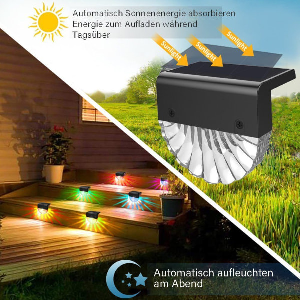 Solcellelamper til udendørs have, vandtæt havedekoration, 2 stk