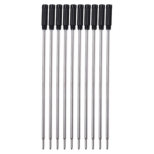 10 svarta/blå refillpatroner 0,5 mm kulspetspenna refill