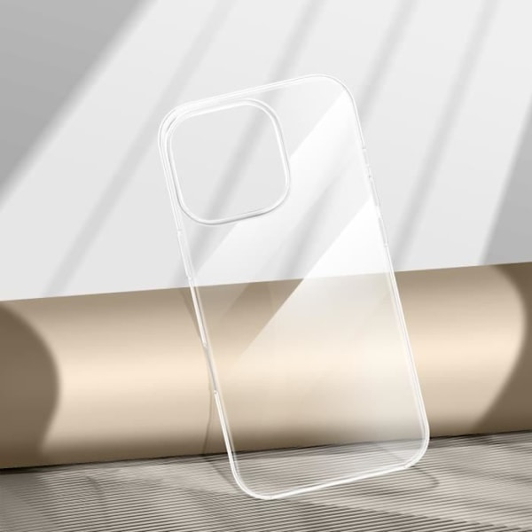 Silikondeksel for iPhone 16 Pro - Ultratynn 0,3 mm, Fuktighetsbestandig, Transparent Transparent