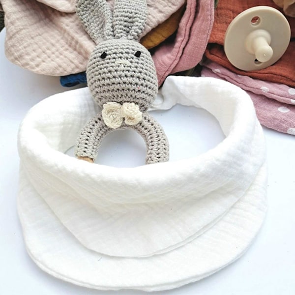 8-pakke baby bandana smekker, multifunksjonelle sjal smekker myke og absorberende