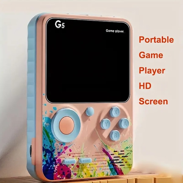 HD-skärm Mini Pocket Spelkonsol, Handhållen Joystick Spelbox