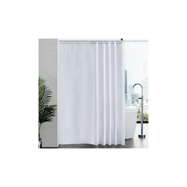 1 st mögelbeständig duschdraperi tvättbar vattentät tyg stor polyester duschdraperier för badkar eller badrum vit 200x220cm