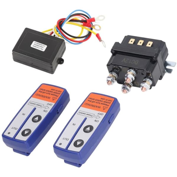 12V 250A Industrial Winch Relay Remote Control Relay Contactor Switch for ATV UTV 2000 to 5000lbs Winch with 6 Protective Caps Ovsor