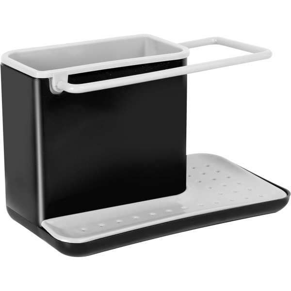 Removable and easy-to-clean kitchen sink organizer (black and gray)