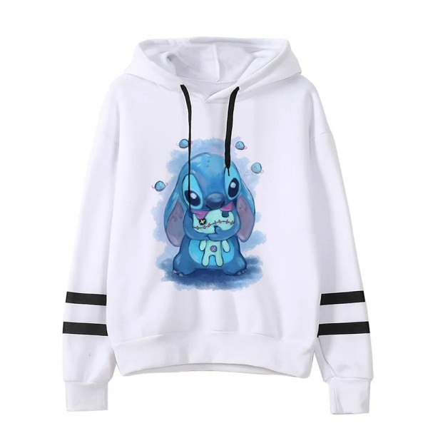 Y2k Cartoon Lilo og Stitch Morsomme hettegensere Kvinner Harajuku Søt Stitch Anime Genser Manga Streetwear Hoody Kvinne Barn 59233 59233 L